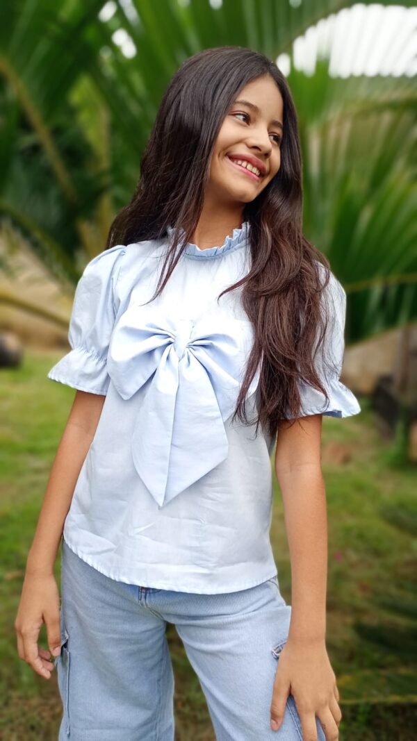Blusa Laço - Cor: Rosa - Image 3